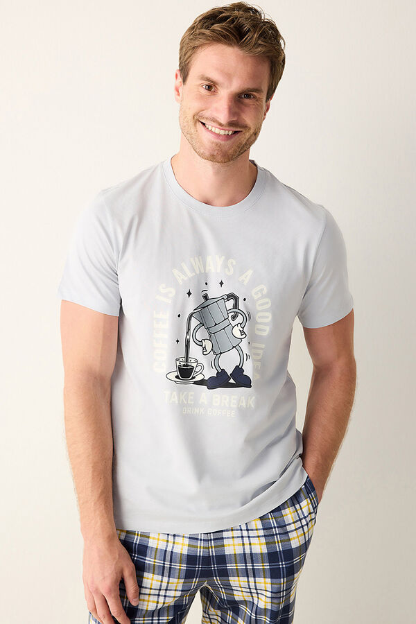 Penti Men's long pyjamas set printed