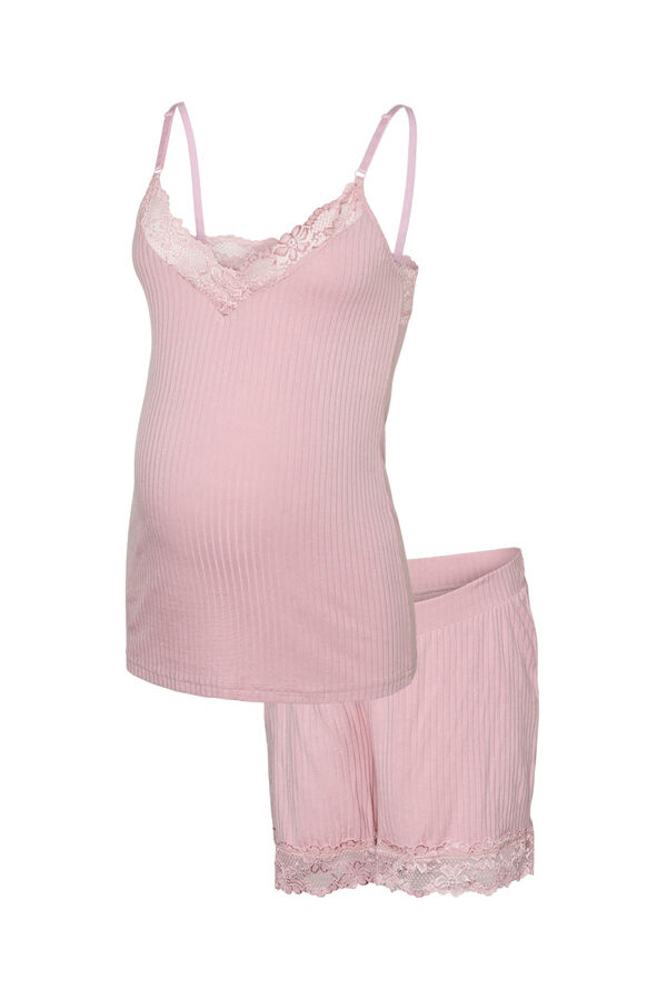 Mamalicious P&aacute;ntos kismama szoptat&oacute;s pizsama lila