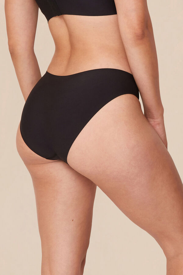 Womensecret Braga menstrual Everyday bikini negra – Absorción super ligera Crna