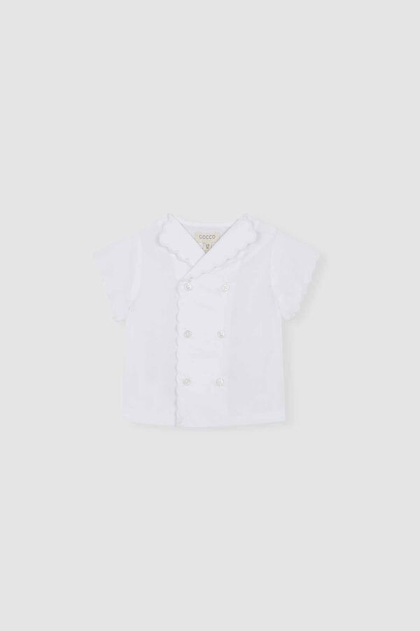 Womensecret Camisa tapeta cruzada bebé blanc
