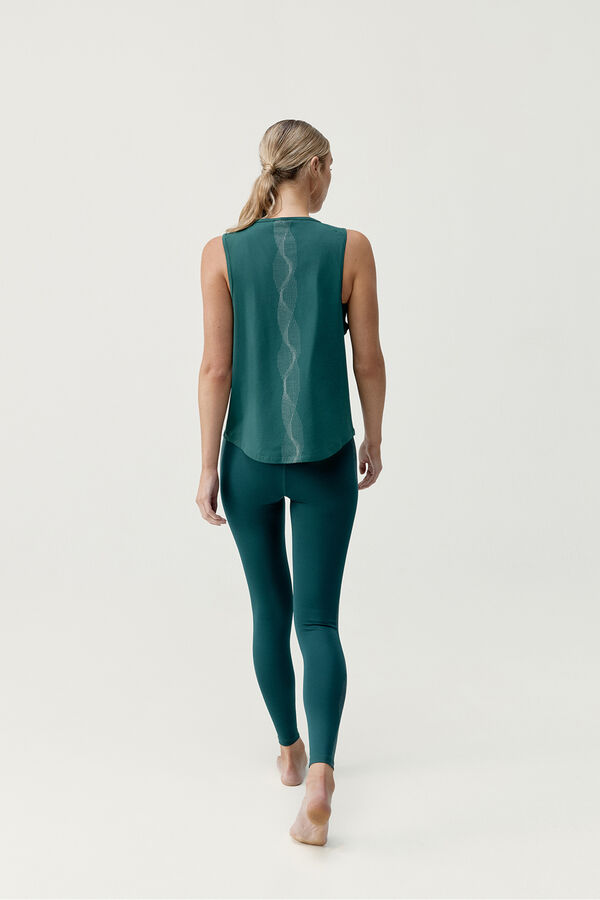 Born Living Yoga Sport-T-Shirt Kishi Deep Green Gr&uuml;n