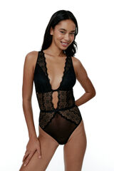 Black Limba Body encaje triangular Sikkim Black negro