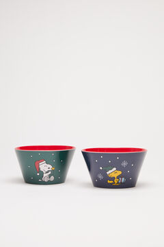 Womensecret Set de deux bols Snoopy à Noël imprimé