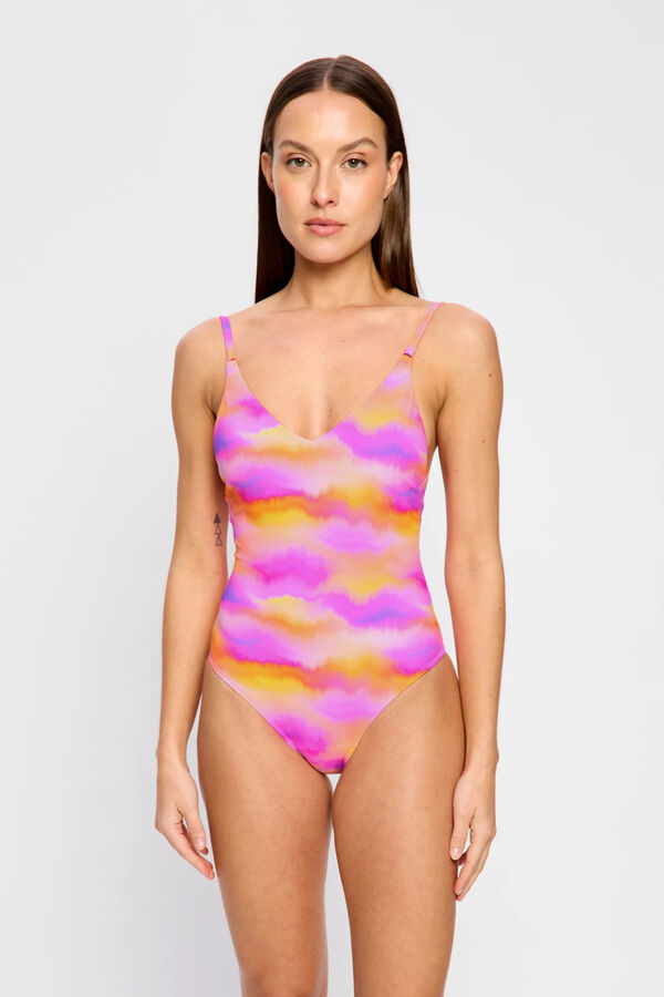 Modibodi Ba&ntilde;ador menstrual cuello en V estampado