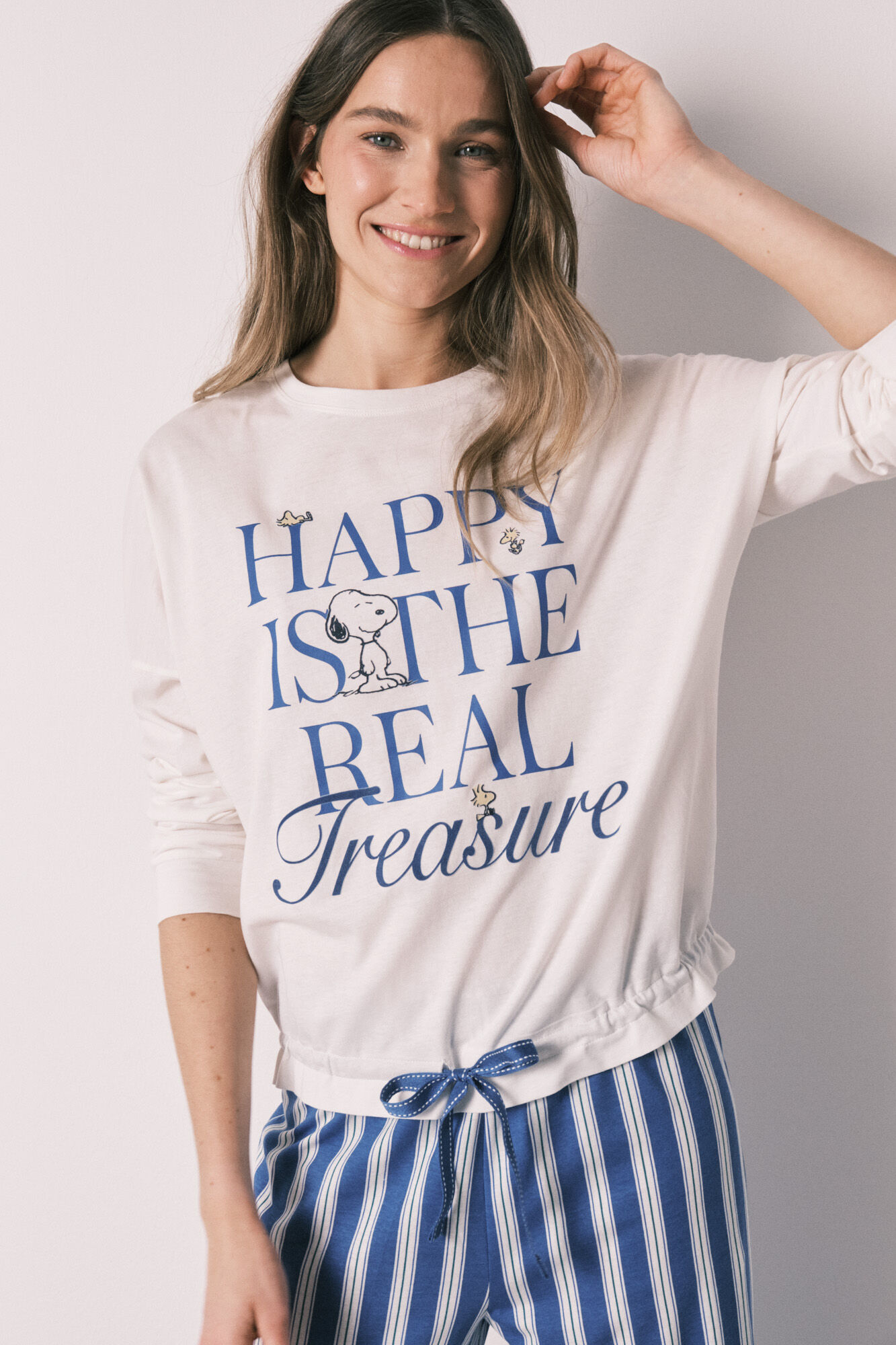 Women'secret Cotton long pyjamas Snoopy Happy