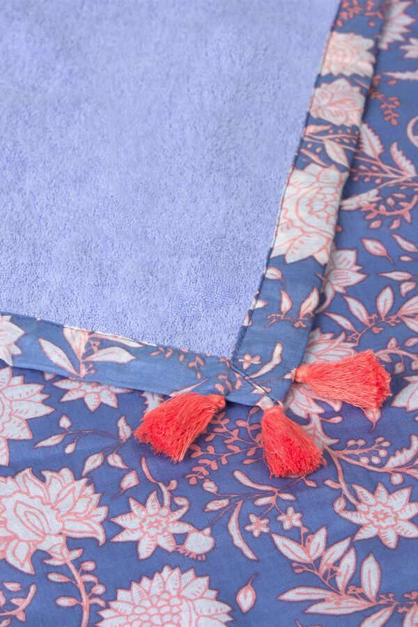 Textura Toalha de praia de algod&atilde;o riscas azul