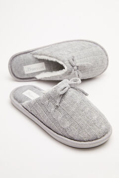 Womensecret Grey fluffy slippers grey