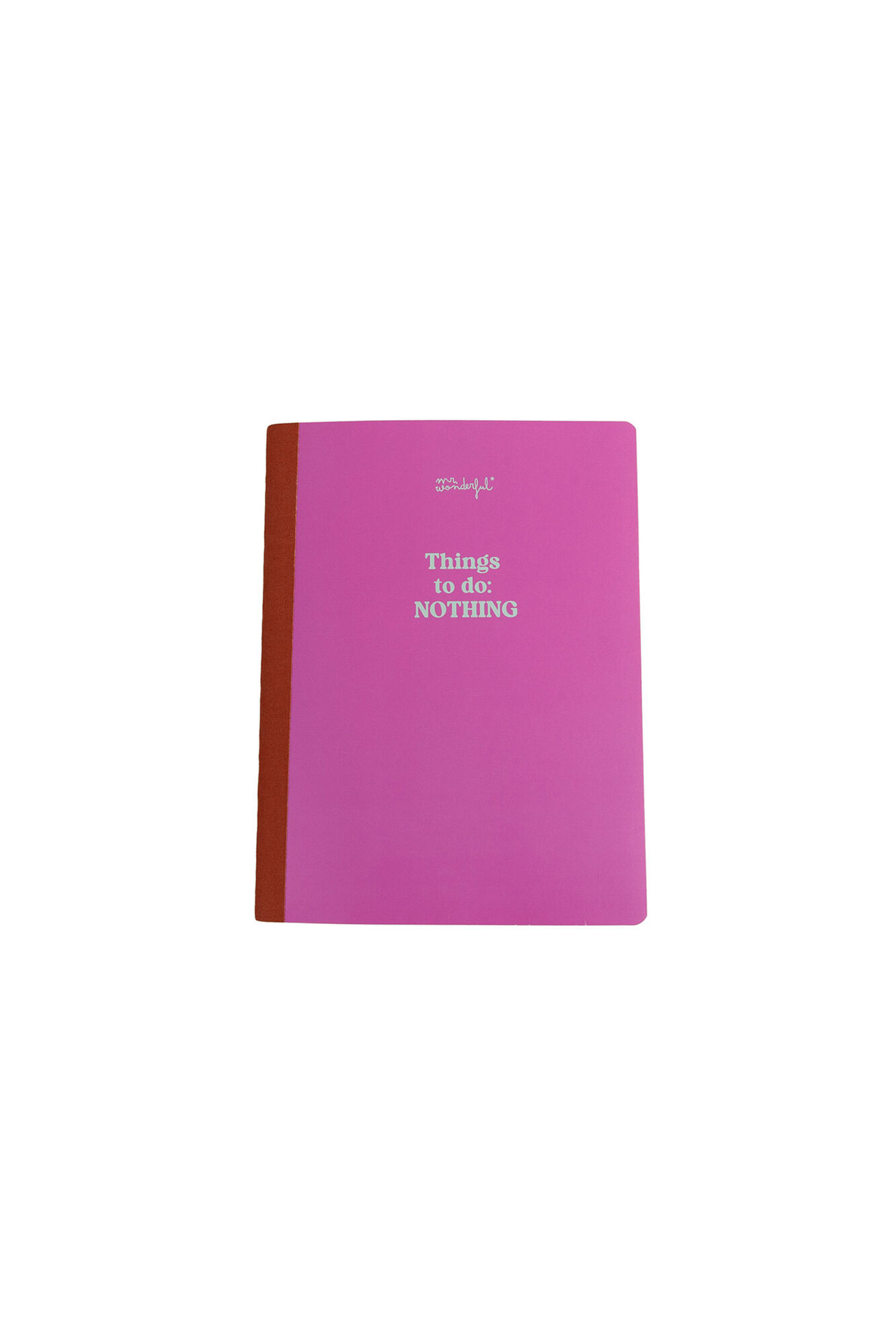 Mr. Wonderful Libreta A5 - Things to do: nothing