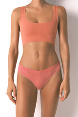 Women'secret Tanga rosa franzida nas tanga rosa