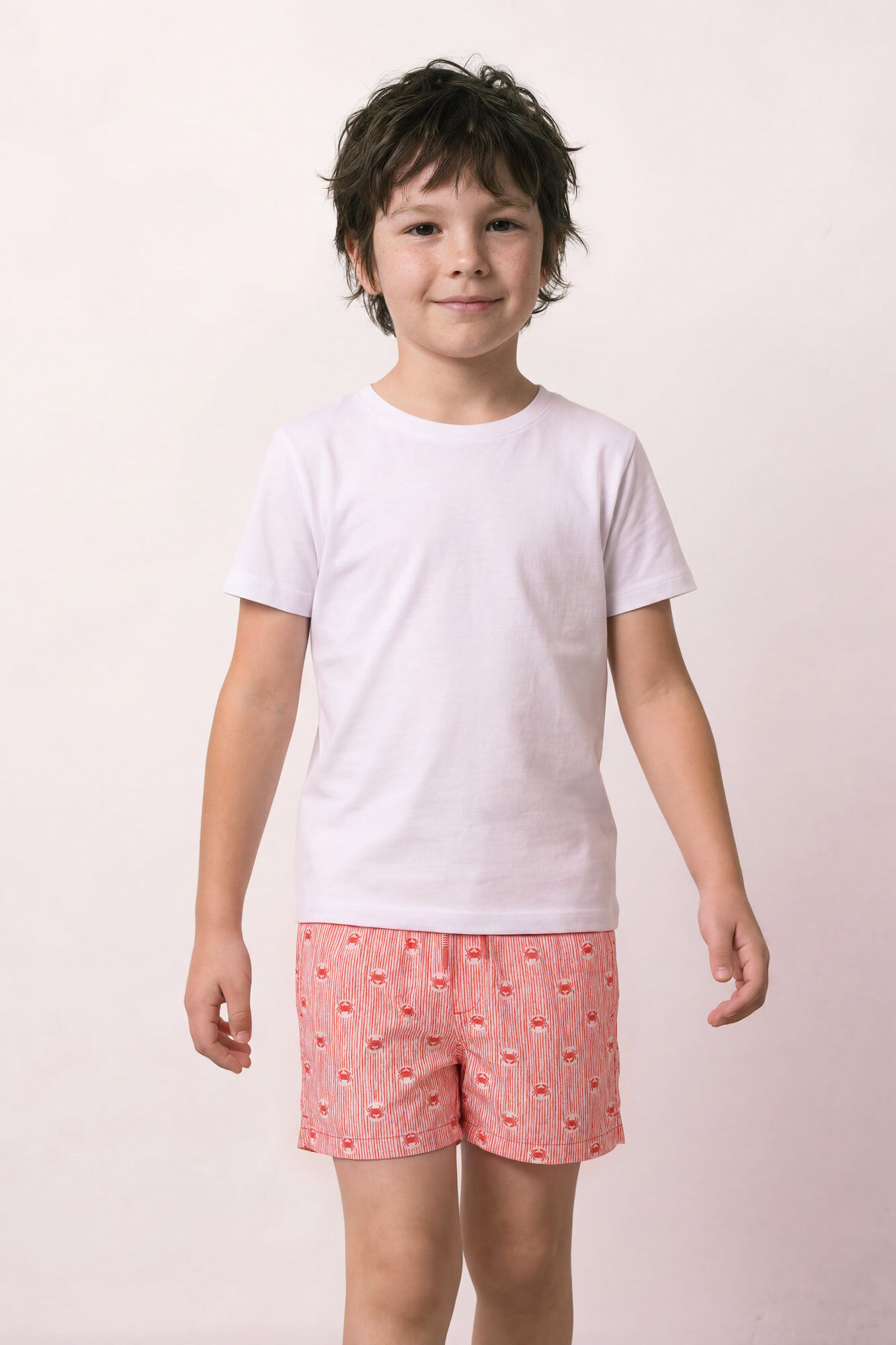 Women'secret Ba&ntilde;ador ni&ntilde;o estampado rayas y cangrejos