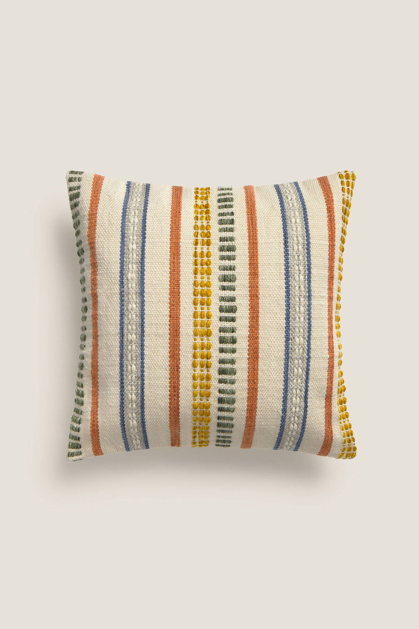 Textura Capa de almofada bordada geom&eacute;trica