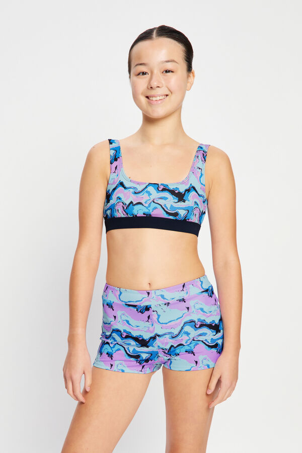 Modibodi Reversible round neck top blue