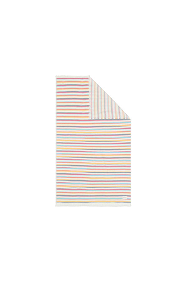 Textura Doppelseitiges Handtuch aus Stoff und Frottee mit Print