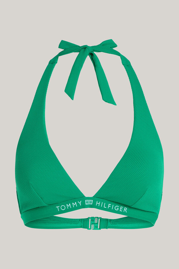 Womensecret Triangle bikini top zöld