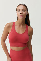 Born Living Yoga Sujetador top deportivo Zina coral&nbsp; rojo