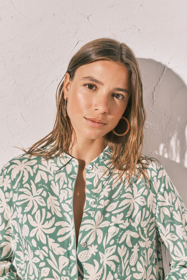 Women'secret Printed short camisole green