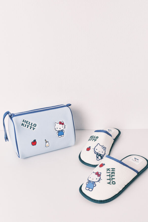 Women'secret Neoprene vanity case HELLO KITTY blue