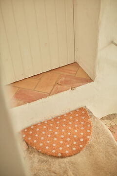Womensecret Door coconut fibre doormat with white polka-dots blanc