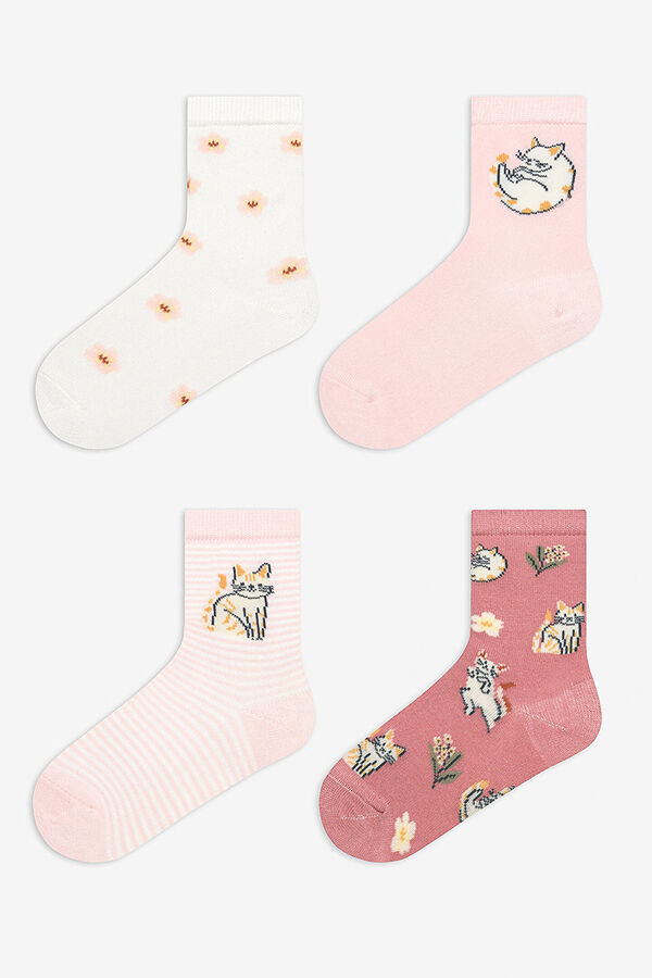 Penti Pack de 4 calcetines ni&ntilde;a estampado