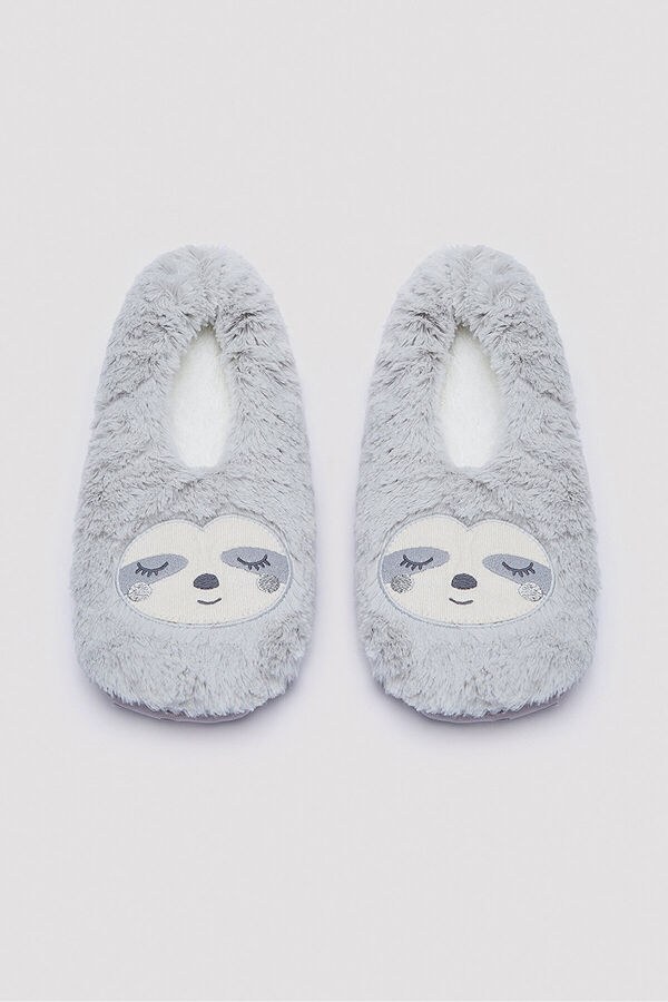 Penti Chinelos de quarto para casa pelo cinzento