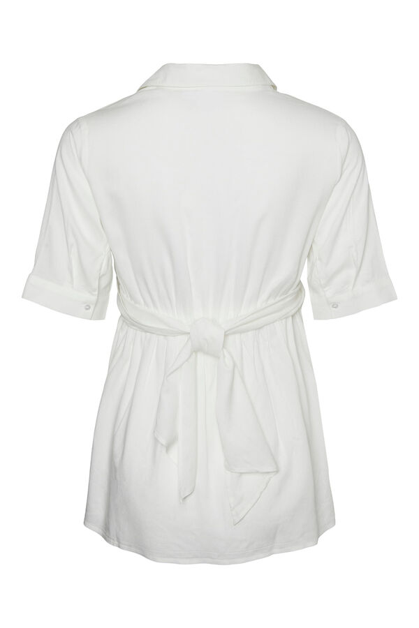 Womensecret 2/4 length-sleeved maternity shirt blanc