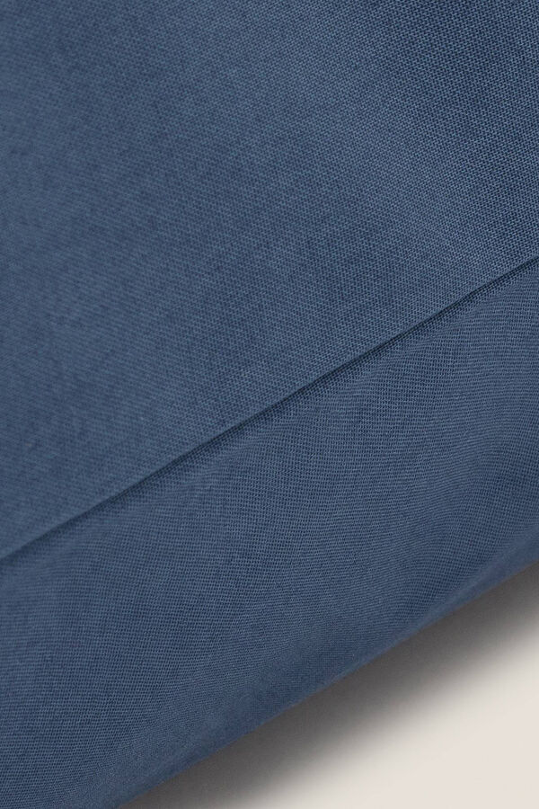 Womensecret Kissenbezug Bio-Baumwolle 55 x 55 cm. Blau