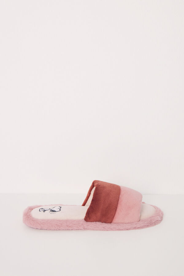 Womensecret Pink Snoopy open house slipper nude