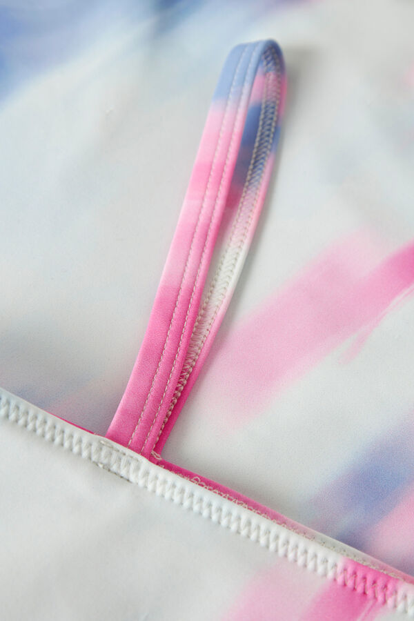 Name it Bikini tie dye asym&eacute;trique pour fille rose