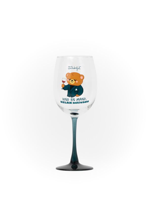 Mr. Wonderful Verre &agrave; vin - Vin &agrave; la main, d&eacute;tente activ&eacute;e imprim&eacute;
