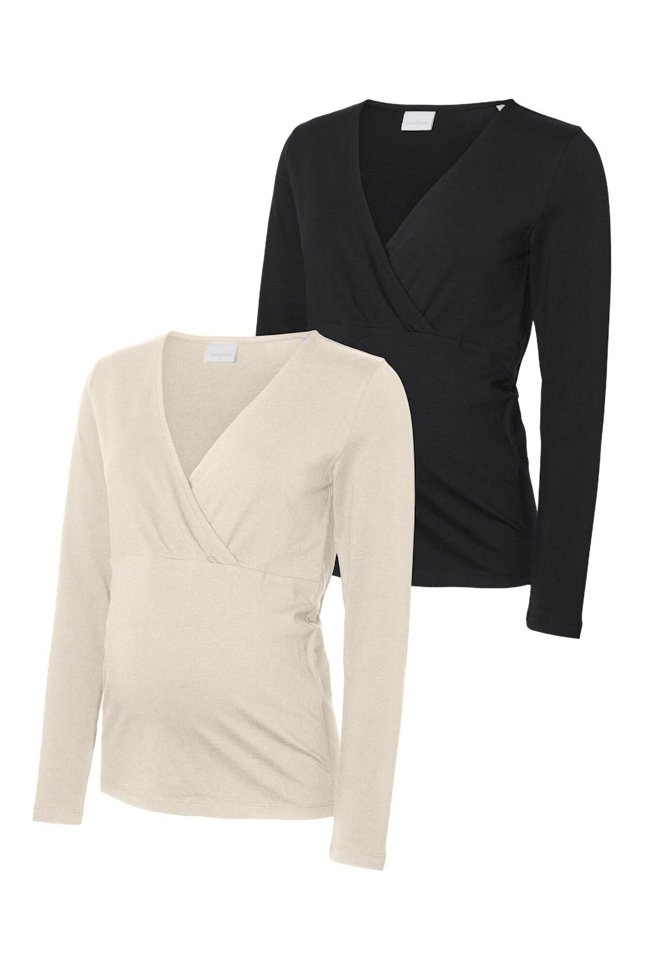 Mamalicious Packung mit V-Ausschnitt, spitz zulaufend Maternity und Stillzeit T-Shirts 