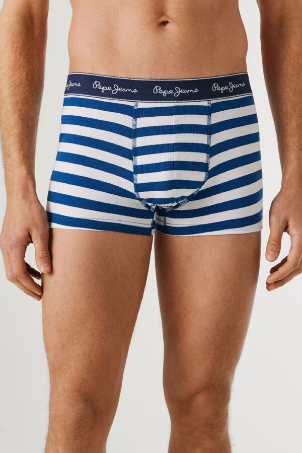 Pepe Jeans Pack 3 boxer liso y rayas verde