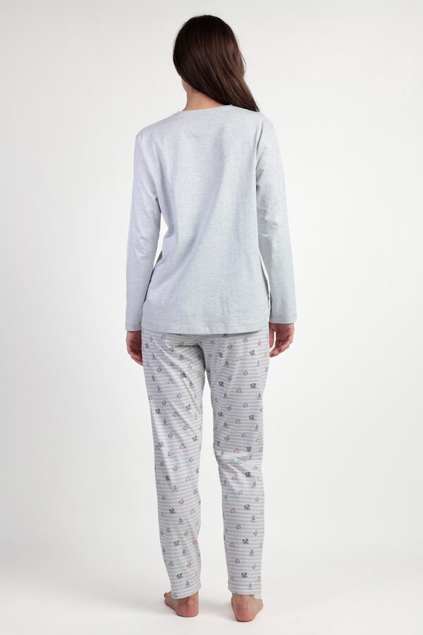 Admas Pijama Maternity Alicia cinzento