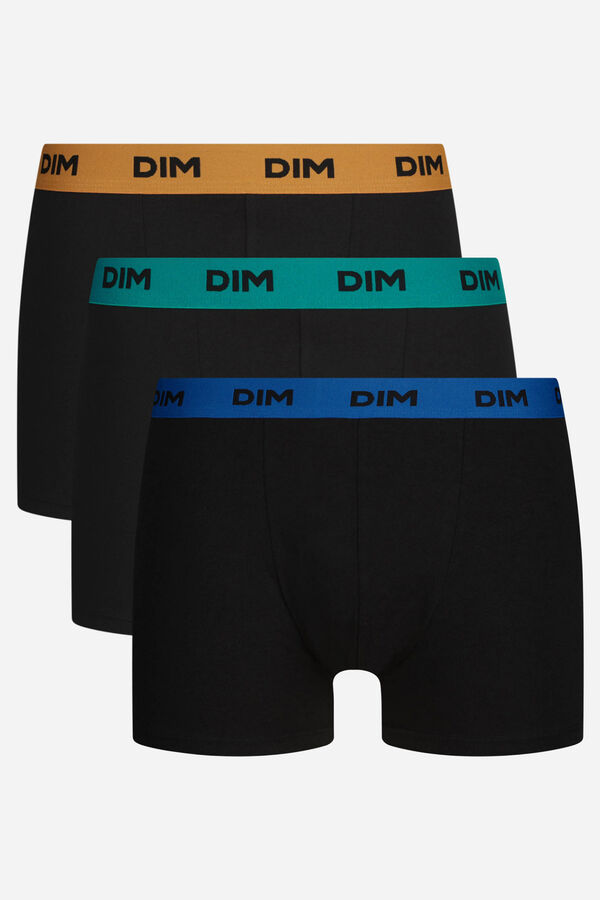 DIM Pack of 3 printed waistband boxers black