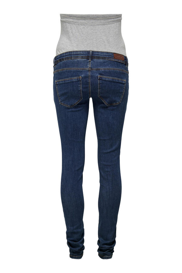 Only Maternity Skinny maternity jeans with high belly blue