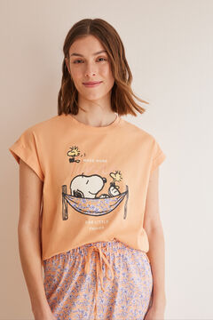Womensecret Pyjama 100 % coton Snoopy rouge