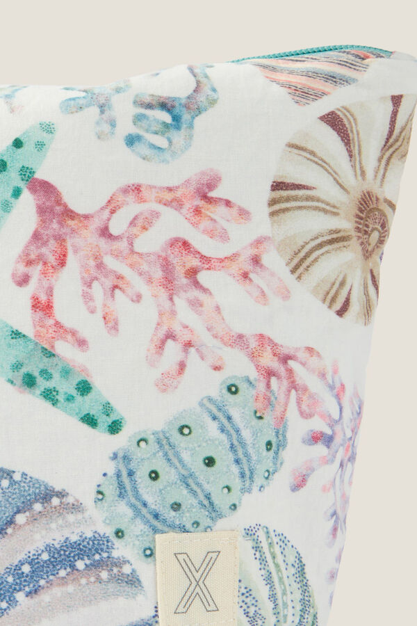 Textura Neceser algod&oacute;n print marino estampado