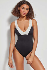 Womensecret Laser cut non-wired swimsuit Crna