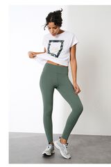 Only Play High-waisted and side pocket leggings green