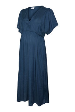 Womensecret Midi-Kleid aus Baumwolle Maternity und Stillzeit  Blau