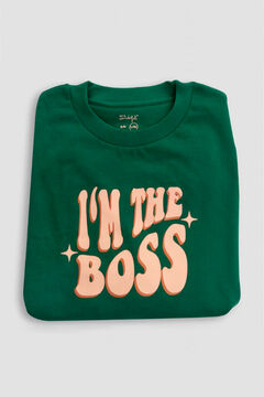 Womensecret Hoodie L-XL size - I‘m the boss verde