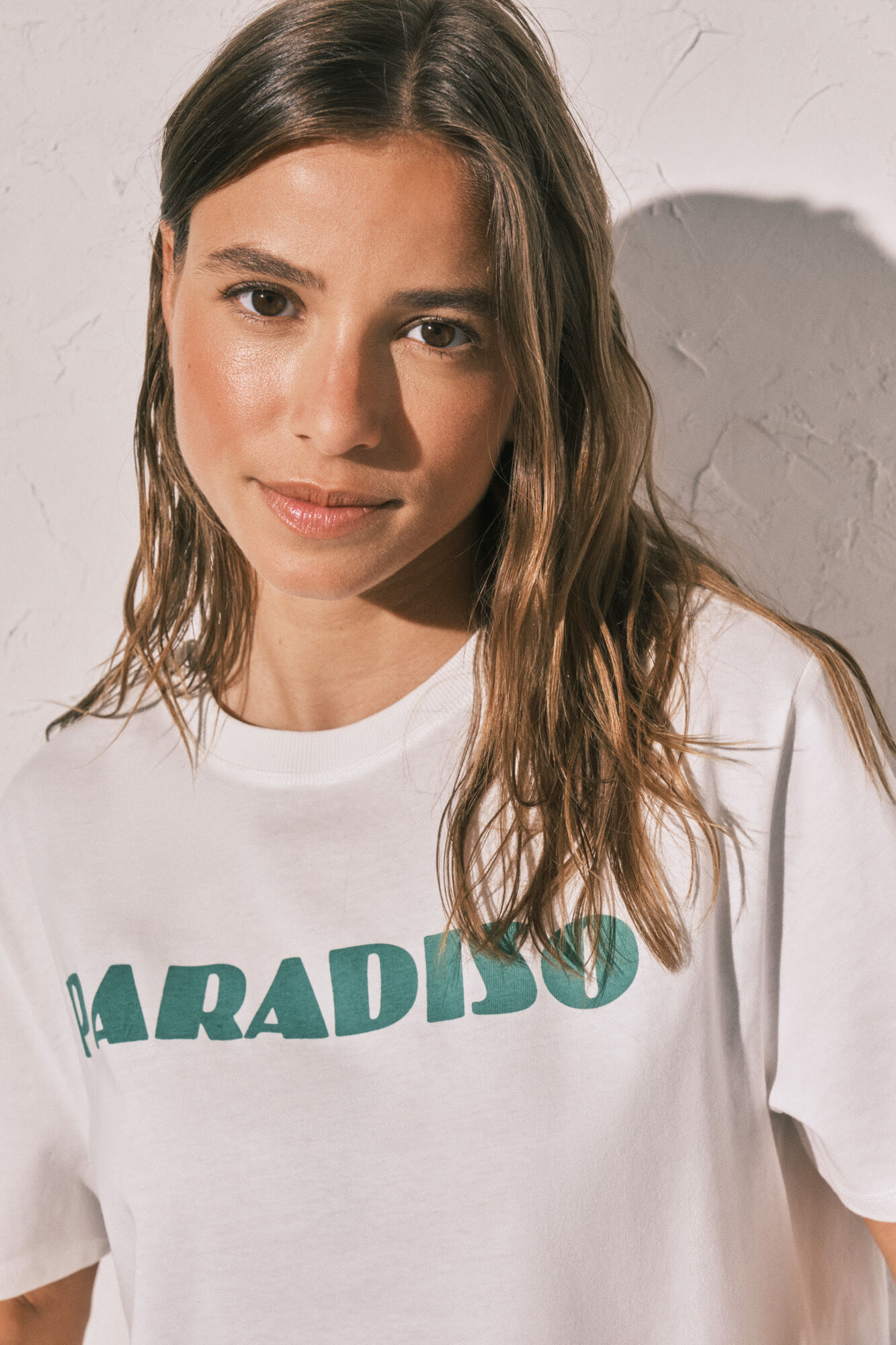 Women'secret White cotton oversized T-shirt