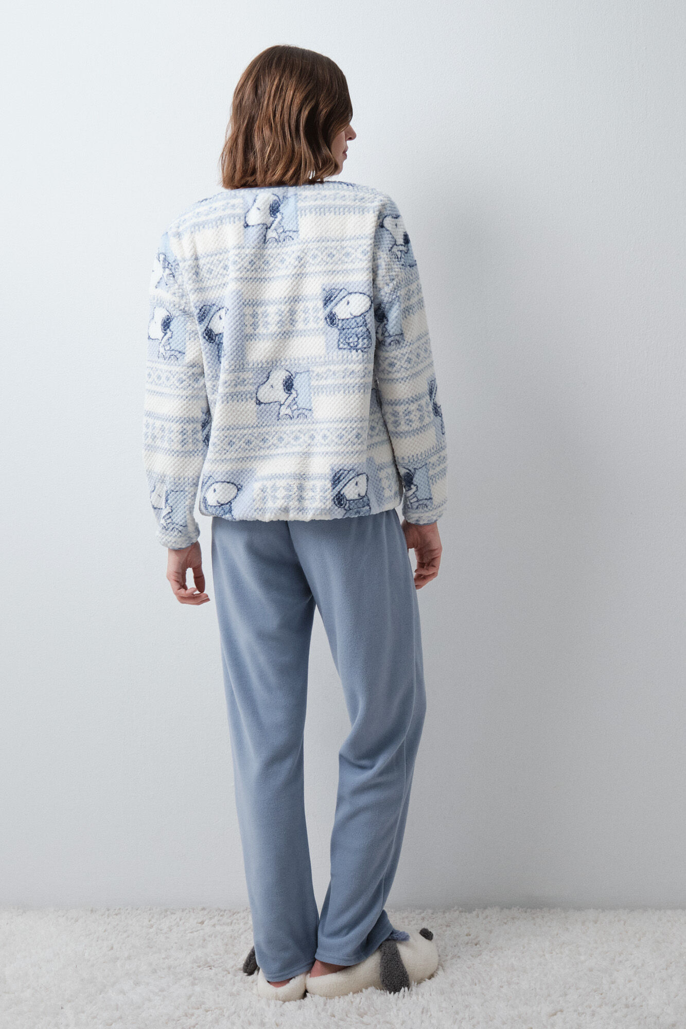 Women'secret Snoopy fleece long pyjamas