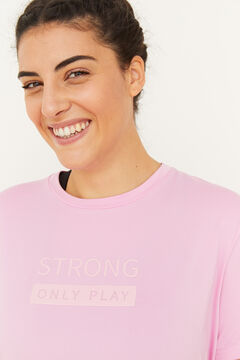 Womensecret Short-sleeved sports T-shirt rose