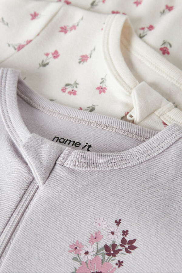 Name it Floral pyjamas pack white