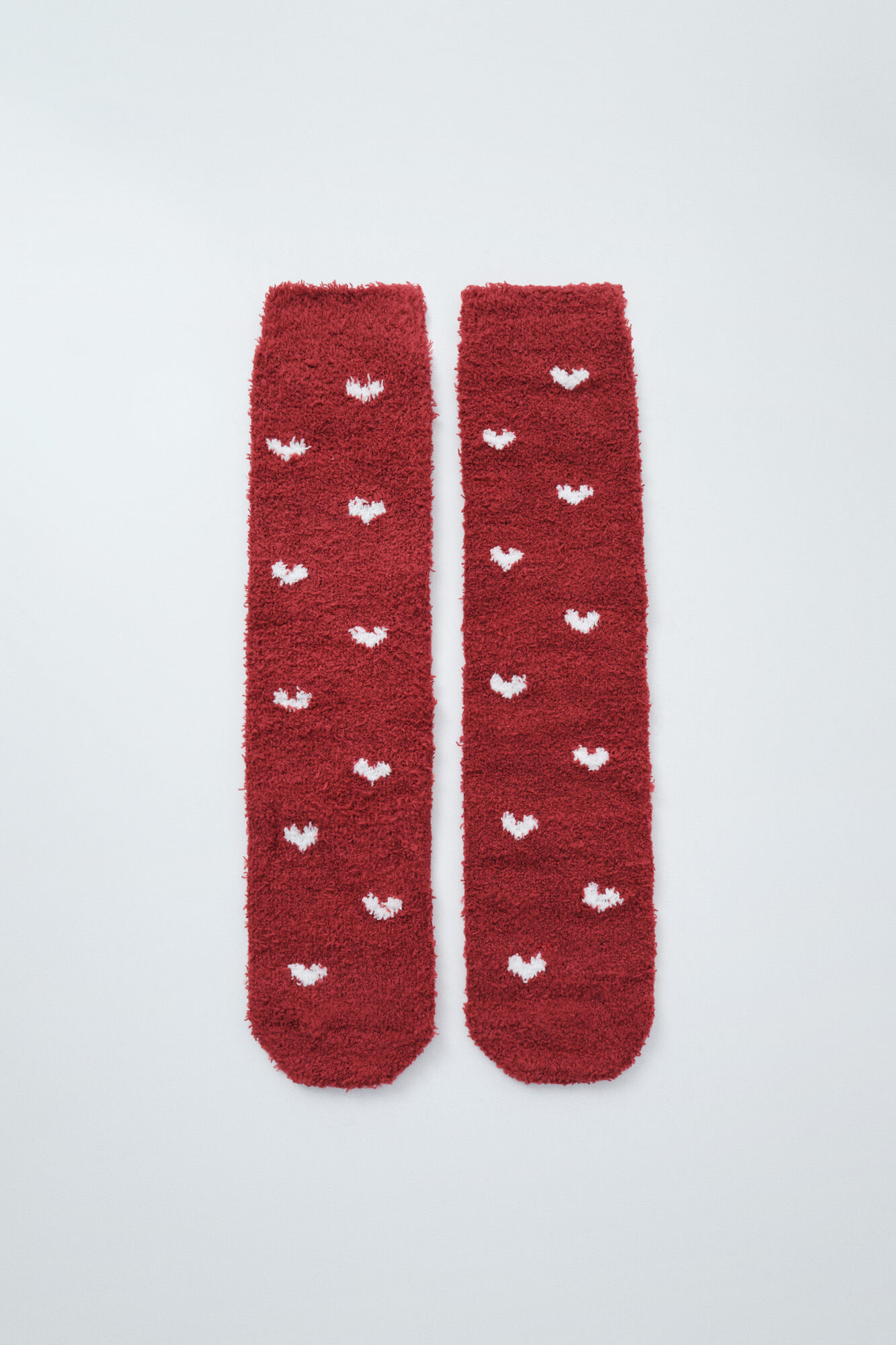 Women'secret Red heart print long socks