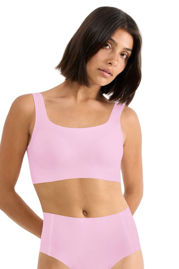 Sloggi Microfibre seamless bra top pink