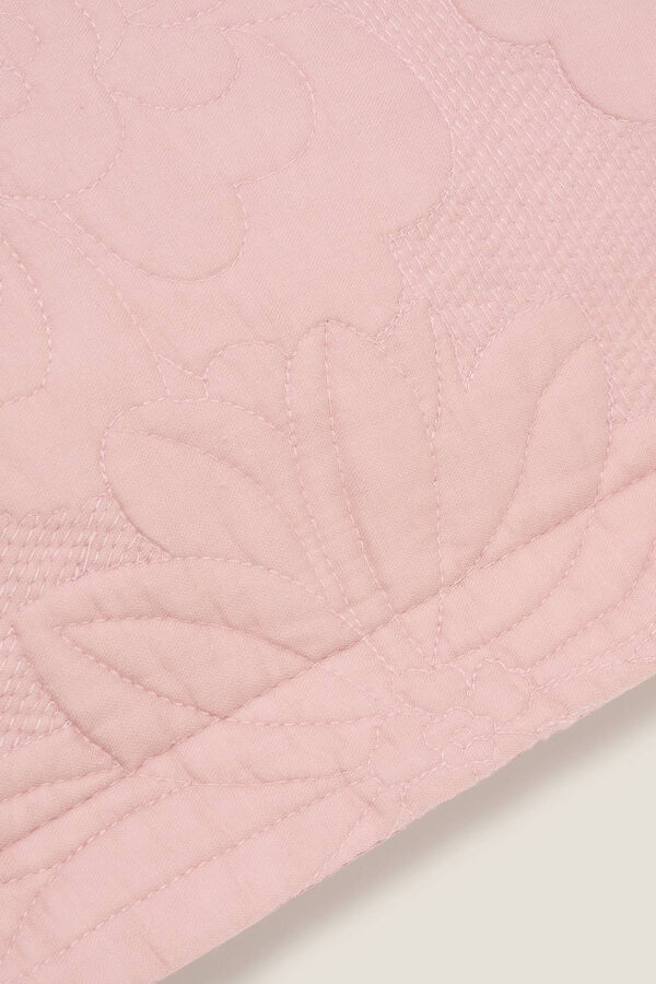 Womensecret Embroidered floral cushion cover Ružičasta
