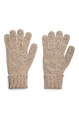 Pieces Luvas de malha rosa