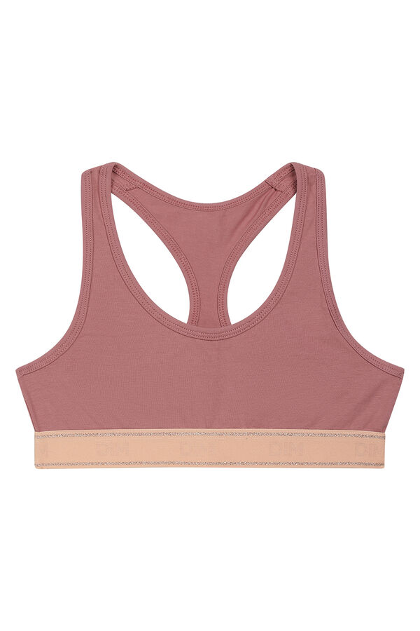 DIM Sujetador deportivo ni&ntilde;a rosa