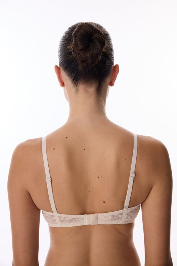 Penti Sujetador aros encaje push-up beige